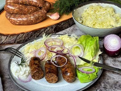 Bratwurst im Gyros-Style