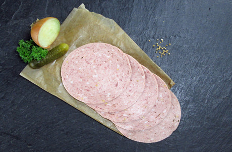 Bierwurst vom EIFEL Schwein geschnitten