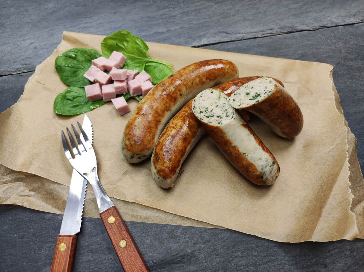 EIFEL Schwein: Bratwurst Florentine