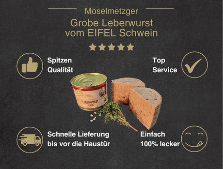 Grobe Leberwurst vom EIFEL Schwein