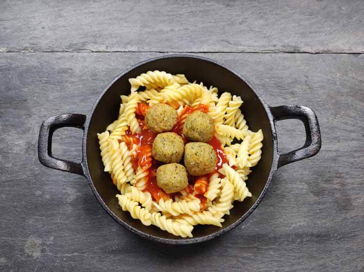 Falafel mit Fusilli