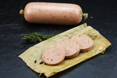 Hausmacher Leberwurst im Darm vom EIFEL Schwein